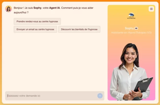 Découvrez Sophy : l’assistante IA du Centre Hypnose